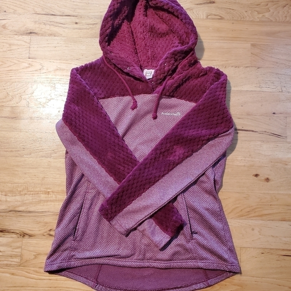 𝅺AVALANCHE Gema Purple Hooded Pullover Sweatshirt Jacket Size M/L